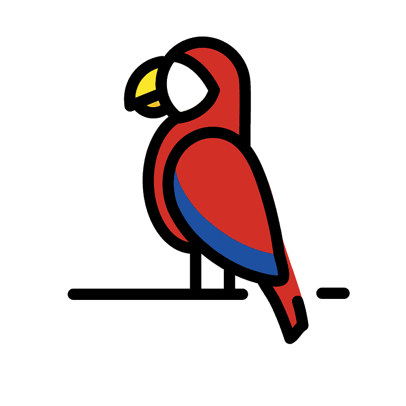Parrot clipart transparent background