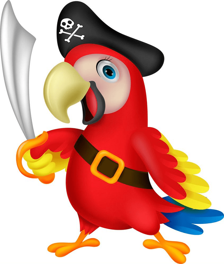 Pirate Parrot clipart image