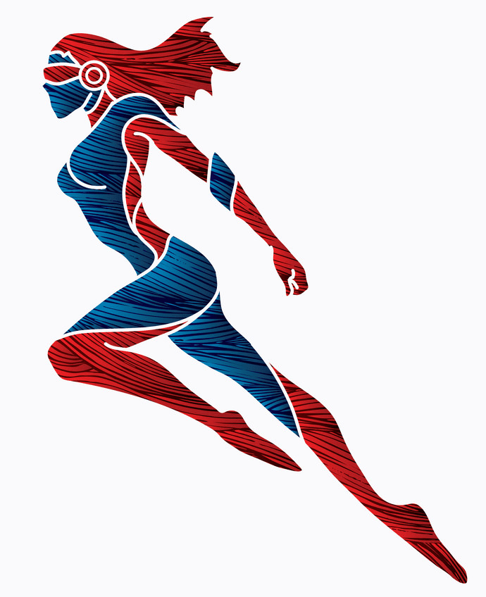 Superhero Girl clipart image