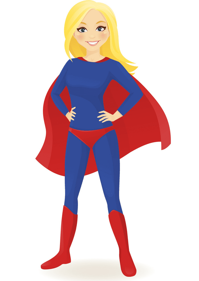 Superhero Girl clipart images