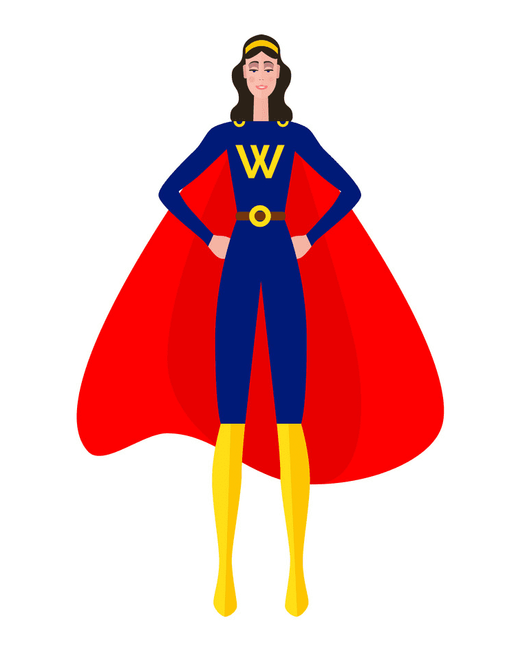 Superhero Girl clipart picture