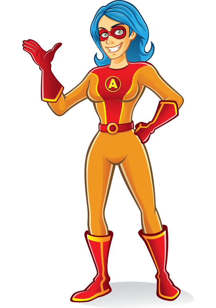 Superhero Girl clipart png