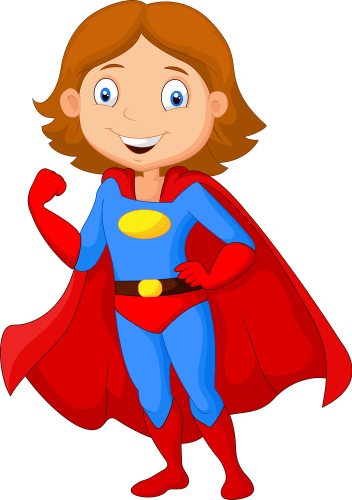 Superhero Girl clipart