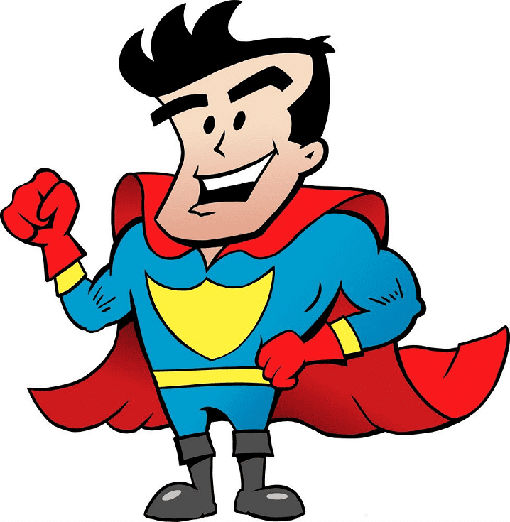 Superhero clipart 4