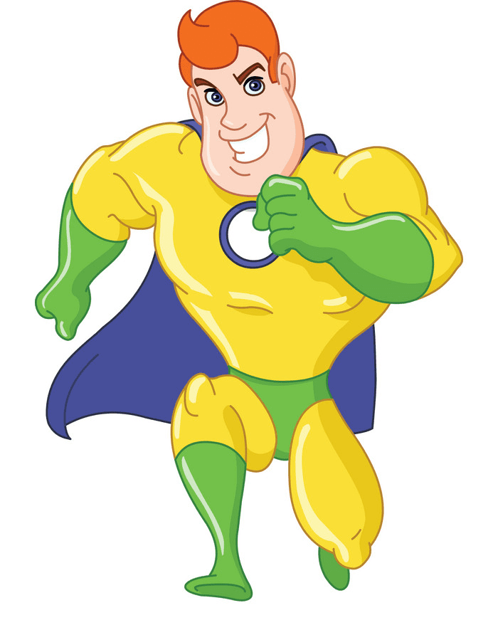 Superhero clipart free 6