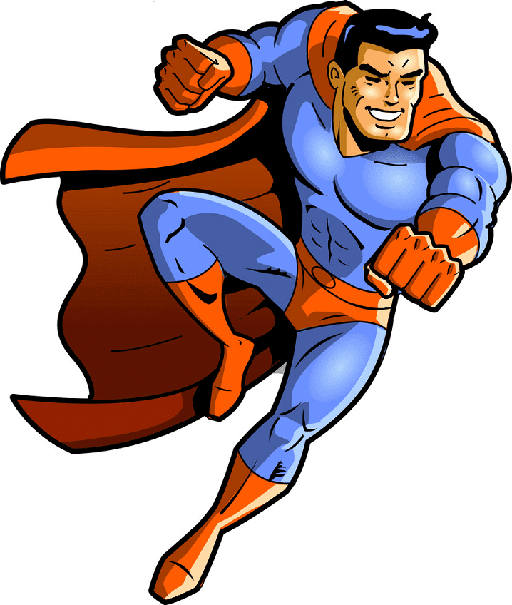 Superhero clipart free 7