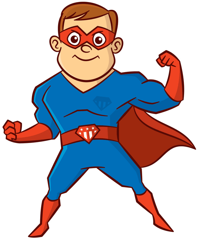 Superhero clipart free 9