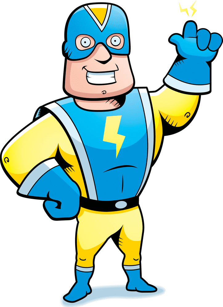 Superhero clipart free for kid