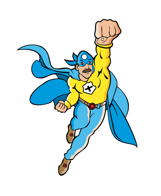 Superhero clipart free image