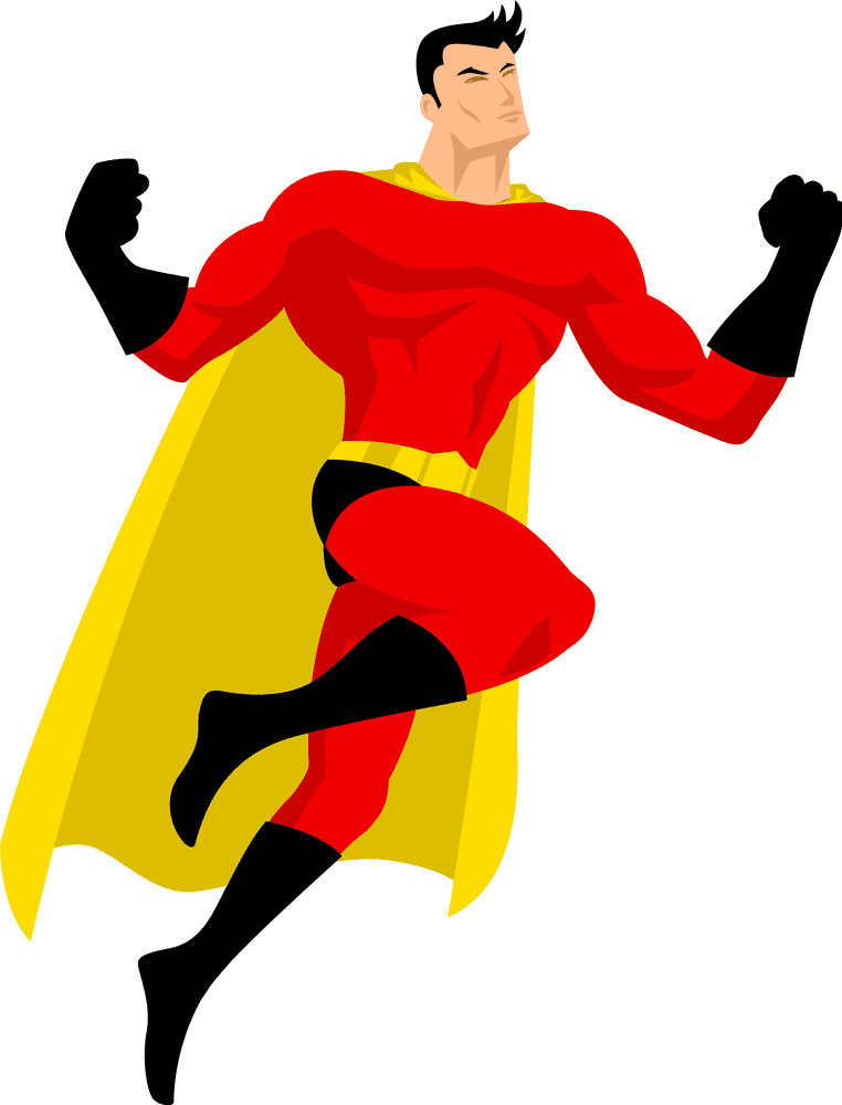 Superhero clipart free