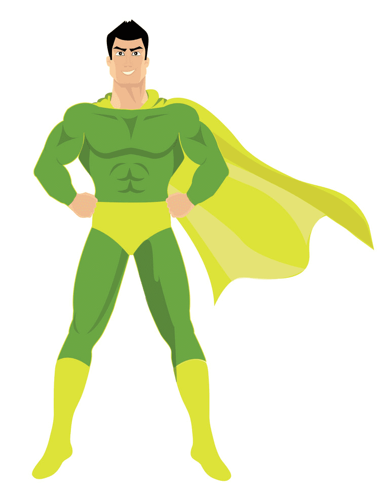 Superhero clipart image