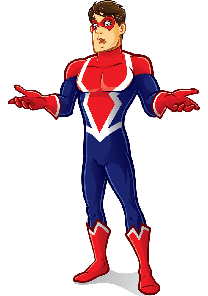 Superhero clipart picture