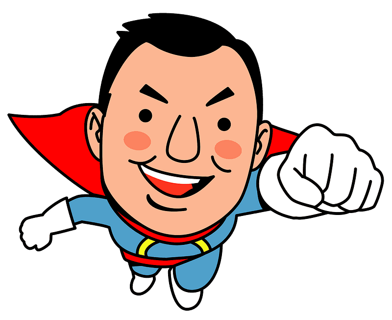 Superhero clipart transparent 8