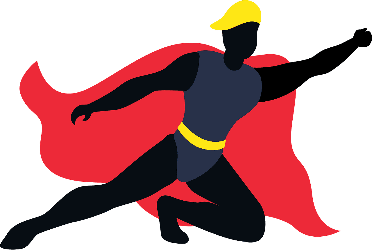 Superhero clipart transparent background 3