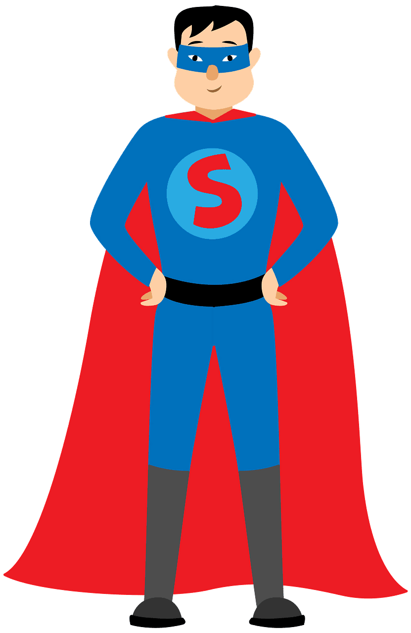 Superhero clipart transparent for free