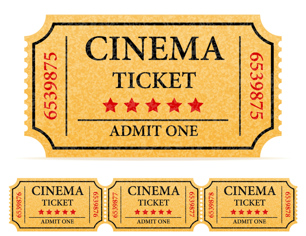 Ticket clipart for kid