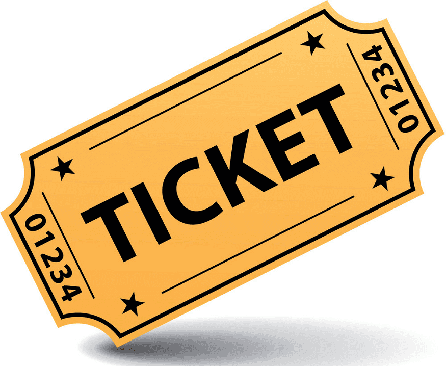 Ticket clipart images