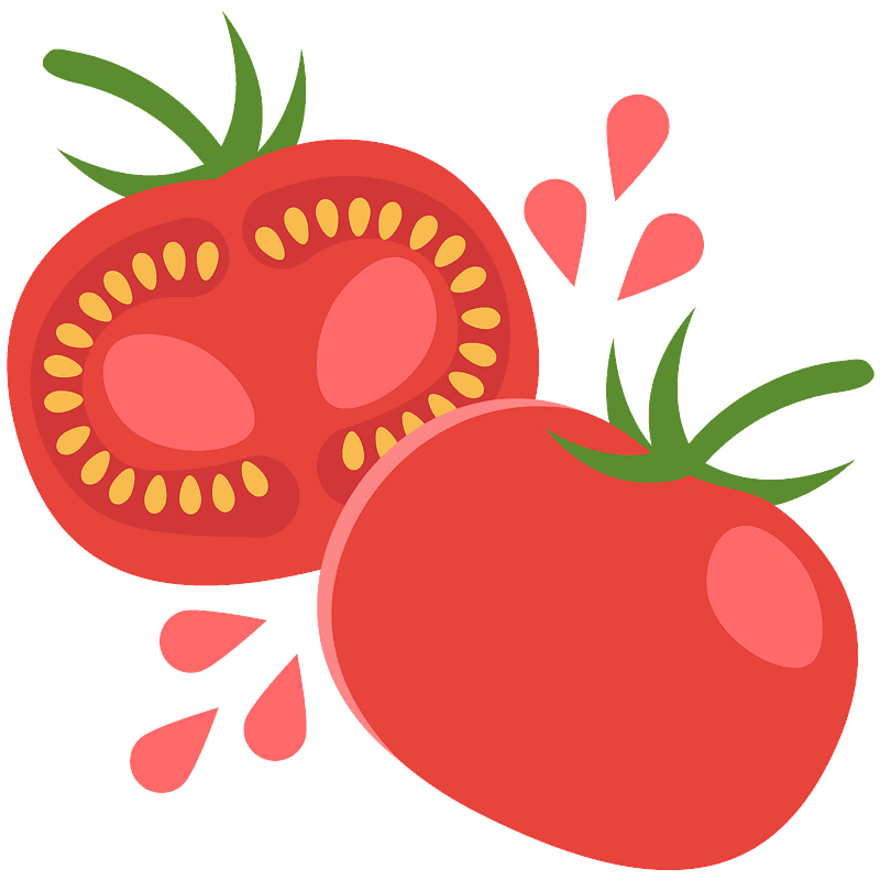 Tomato clipart transparent for kids