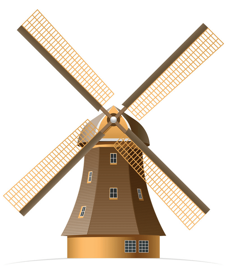 Windmill clipart 1