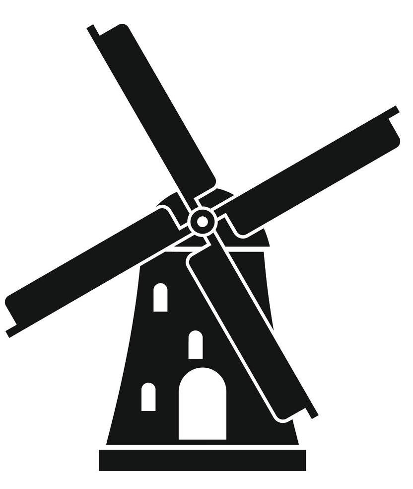 Windmill clipart 2