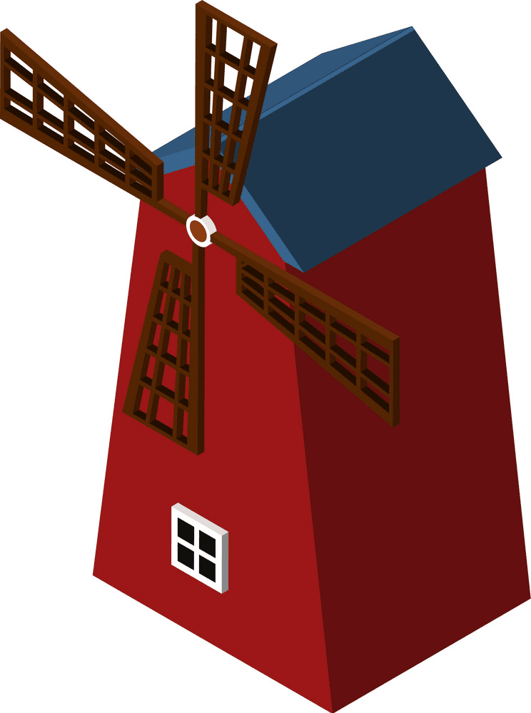 Windmill clipart 3