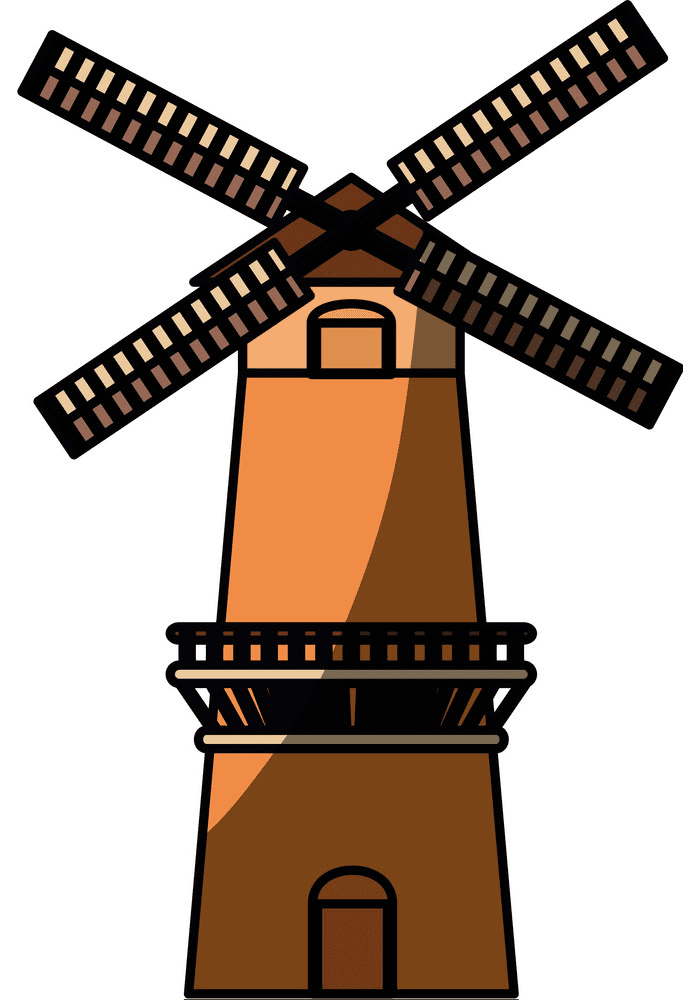 Windmill clipart for kids