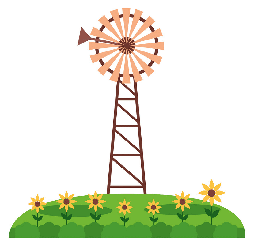 Windmill clipart image