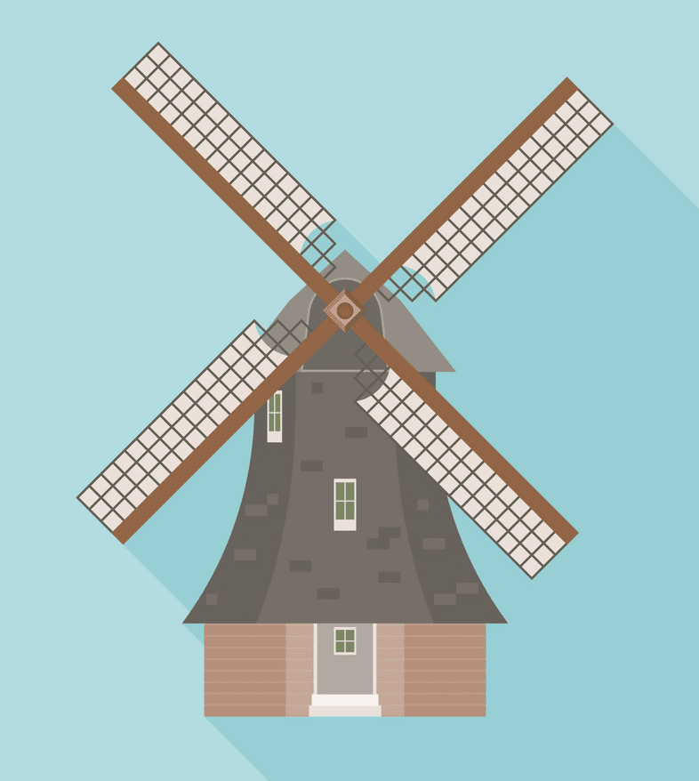 Windmill clipart images