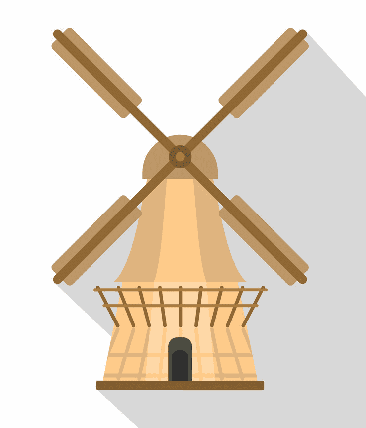Windmill clipart picture