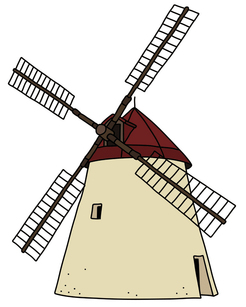 Windmill clipart png image