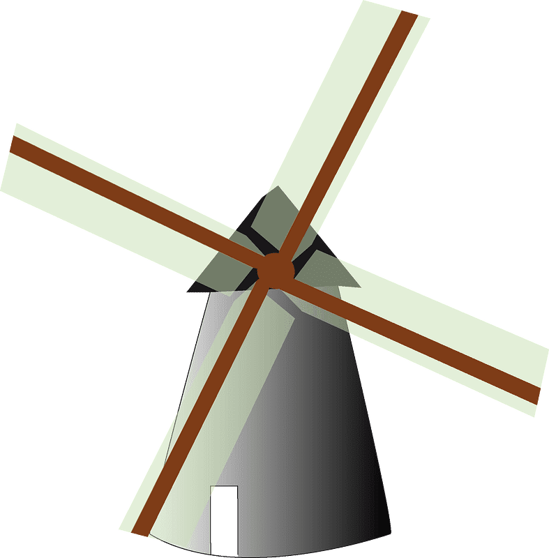 Windmill clipart transparent 2