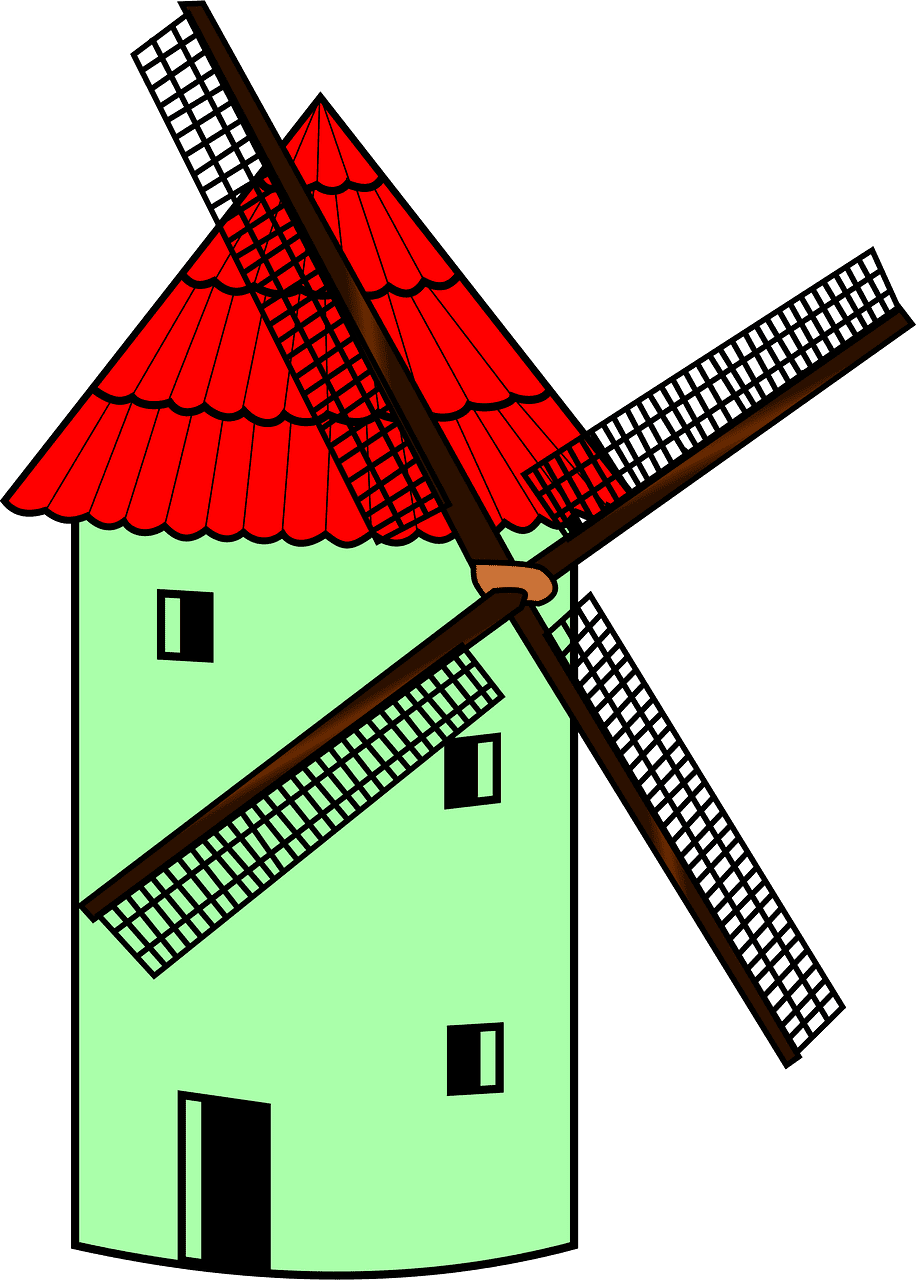 Windmill clipart transparent 3