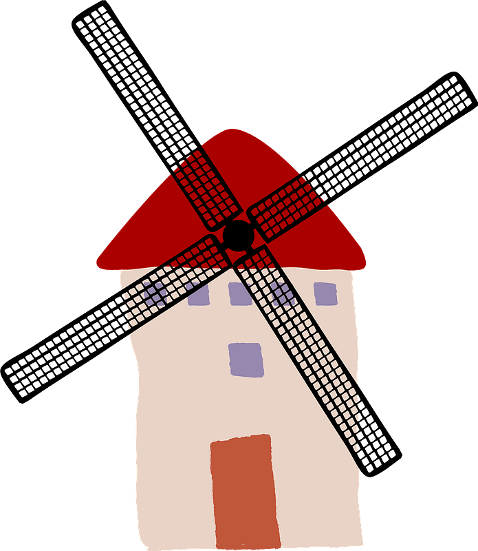 Windmill clipart transparent 8