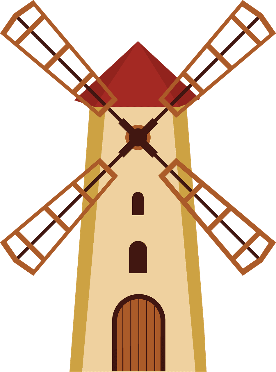 Windmill clipart transparent for free