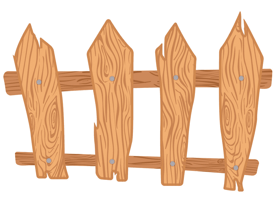 Wooden Fence clipart for kids