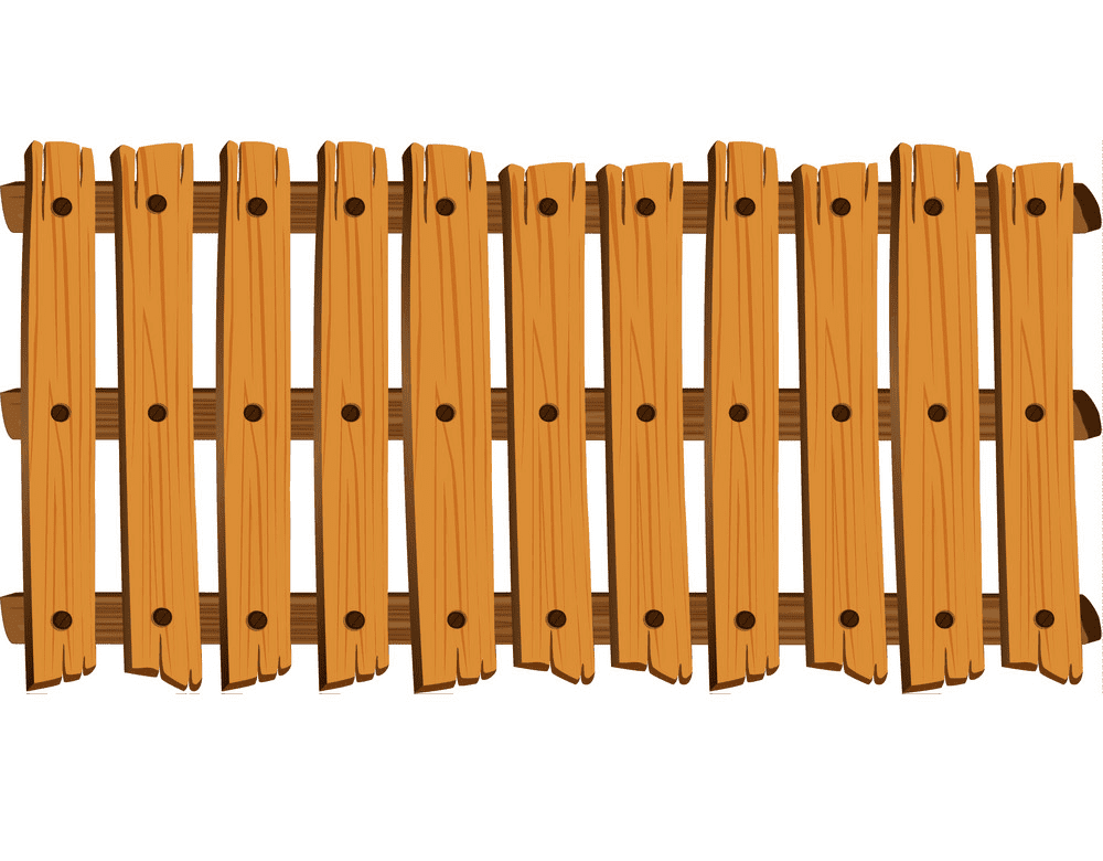 Wooden Fence clipart free for kid