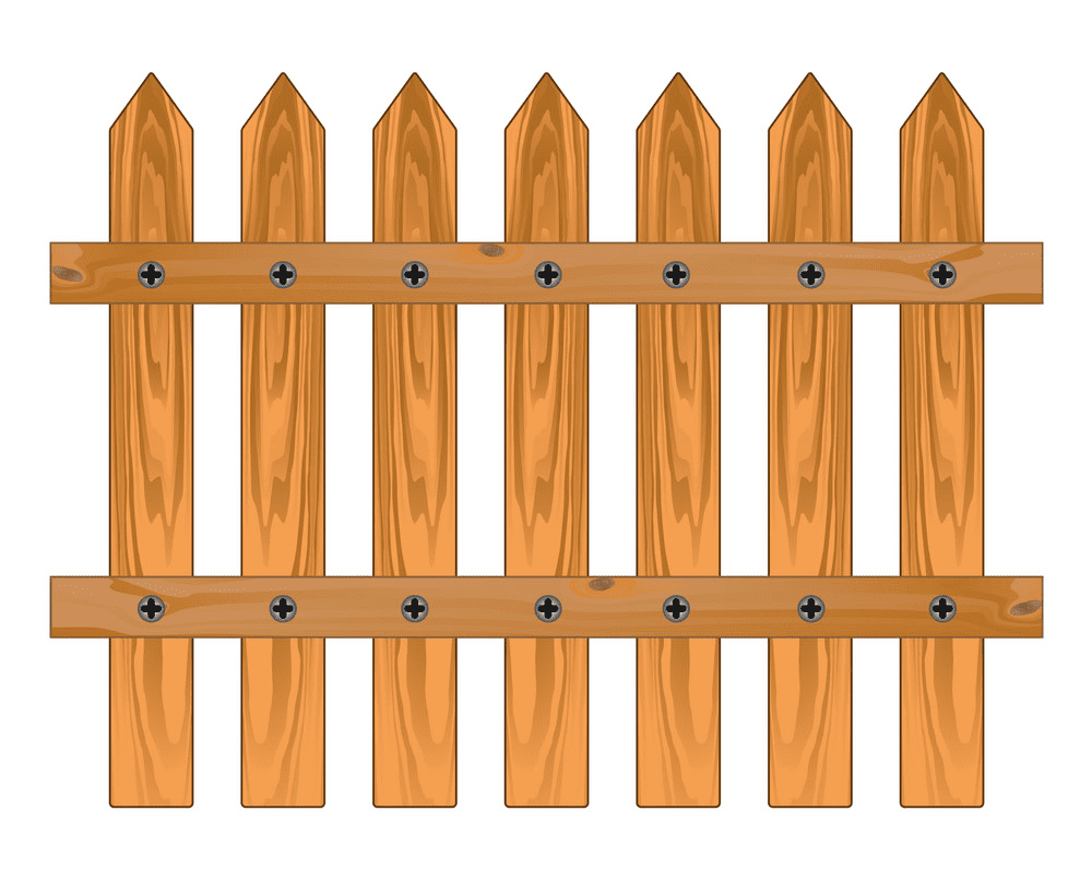 Wooden Fence clipart free for kids