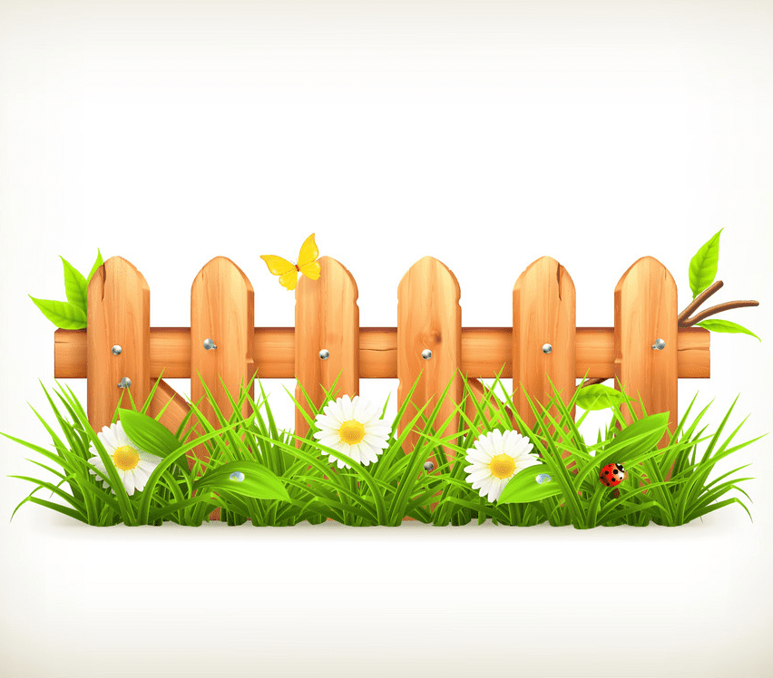 Wooden Fence clipart png free