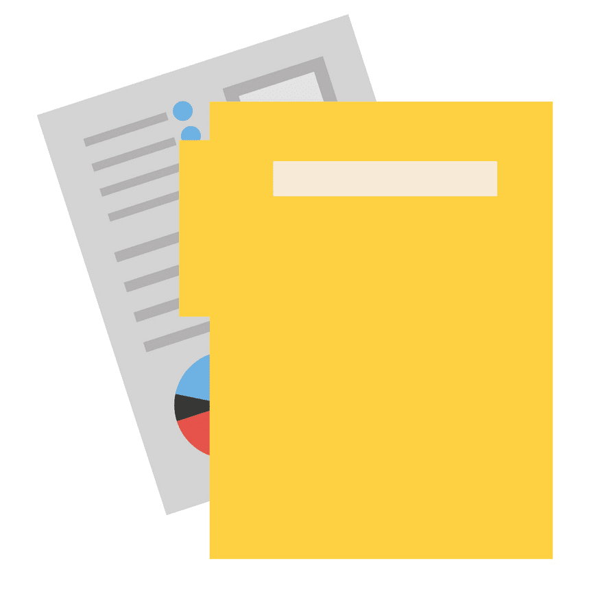 Yellow Folder clipart for kids