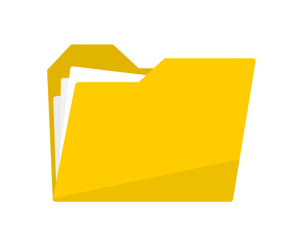 Yellow Folder clipart free