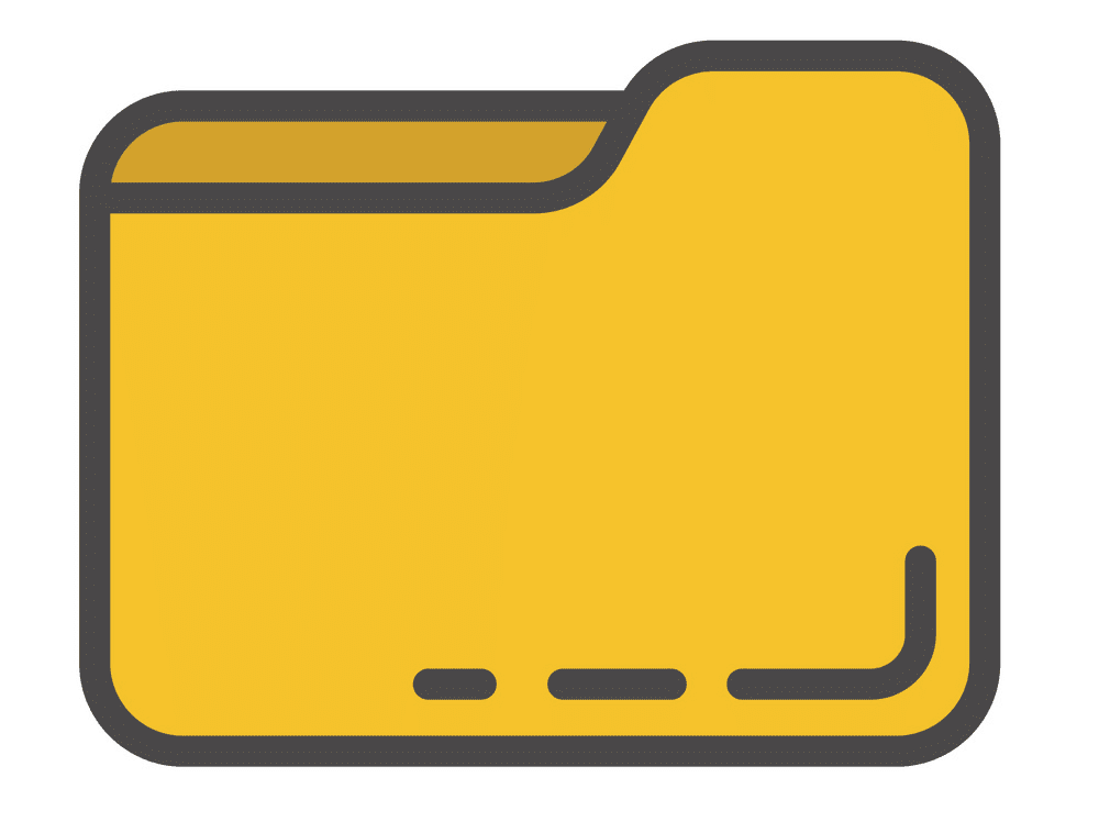 Yellow Folder clipart png image