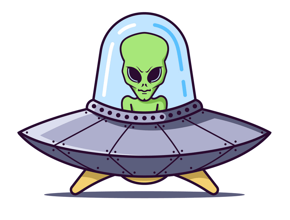 Alien UFO clipart