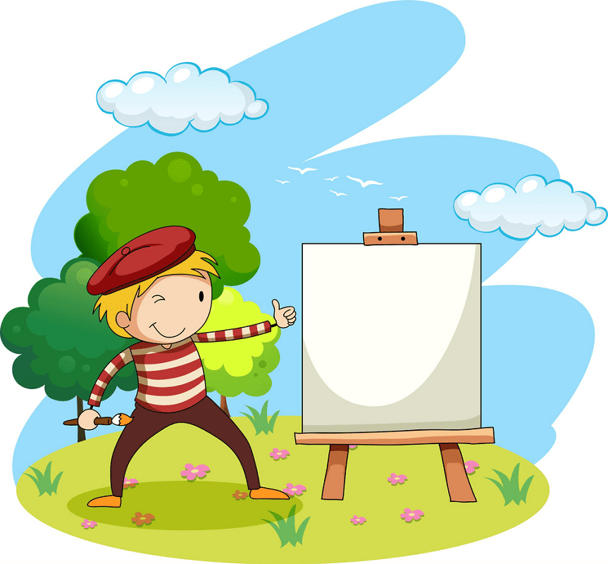 Artist clipart png for kids
