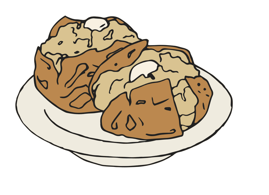 Baked Potatoes clipart