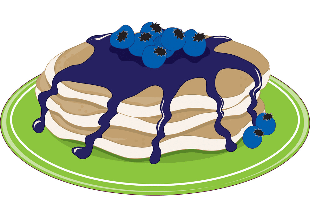 Blueberry Pancakes clipart