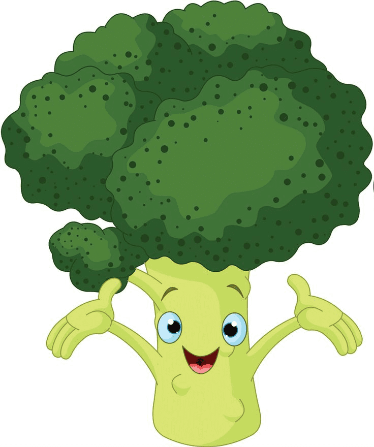 Cartoon Broccoli clipart png