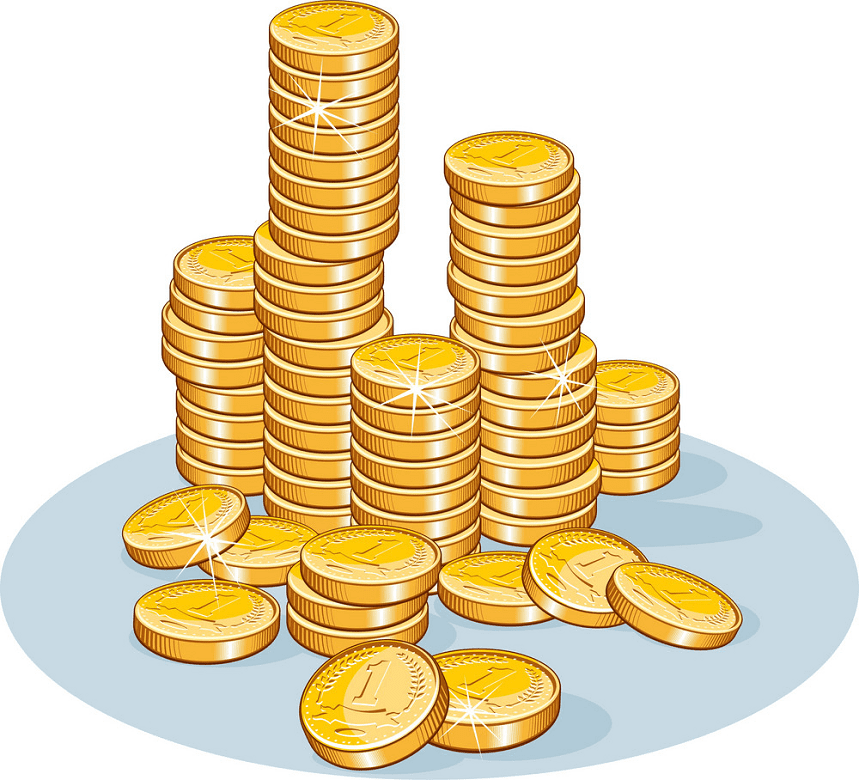 Coins clipart free