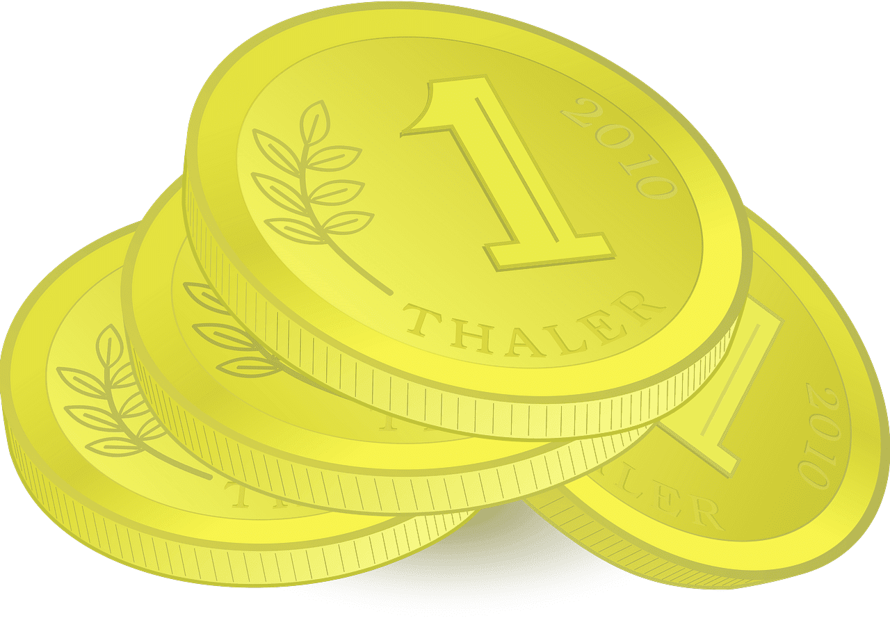Coins clipart transparent