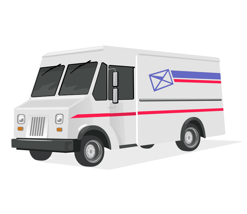 Delivery Van clipart free