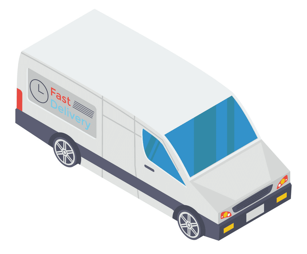 Delivery Van clipart image